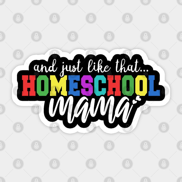 Homeschool Mama Funny Back to School Gift Sticker by mohazain